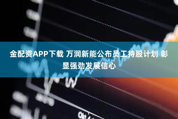 金配资APP下载 万润新能公布员工持股计划 彰显强劲发展信心